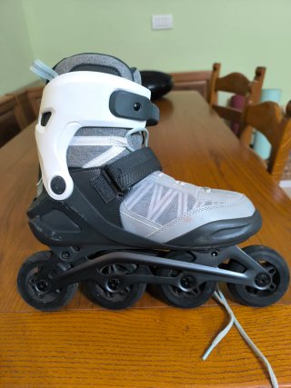 Oxelo- roller fitness adulto FIT 500 grigio