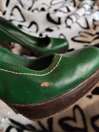 Zapatos de tacón verdes