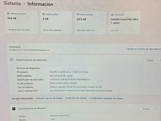 HP ZBook 8 G1i 14 Intel Core Ultra 7 265H Platamet