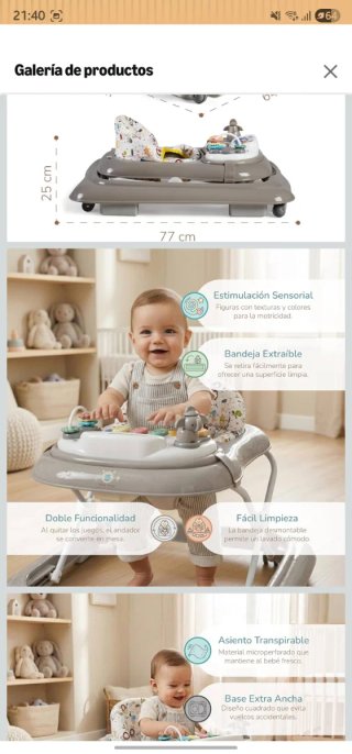 Andador Buddy Baby FUNNY +6m
