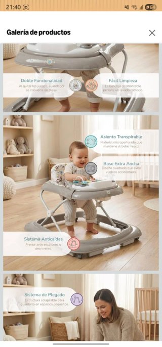 Andador Buddy Baby FUNNY +6m