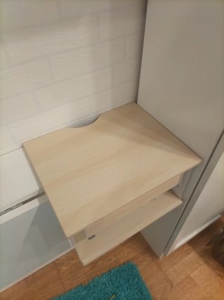 Cajonera para consola negra y blanca