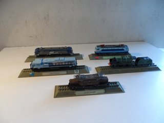 Lote 5 Locomotoras Estáticas Escala N