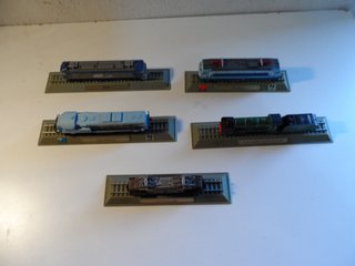 Lote 5 Locomotoras Estáticas Escala N