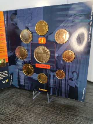 Bélgica Serie Euro FDC - 50 años de la Télévison