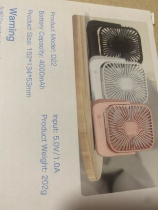 Ventilador de Mesa Portátil