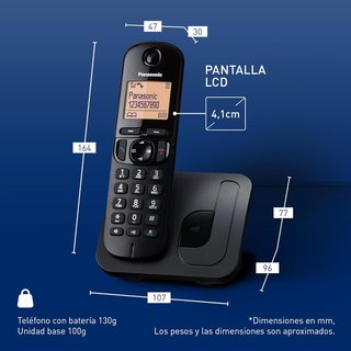 Panasonic teléfono inalámbrico digital manos