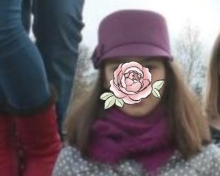 Sombrero niña Zara morado con lazo