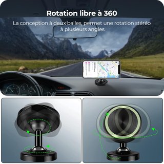 Soporte magnético para teléfono coche 360°