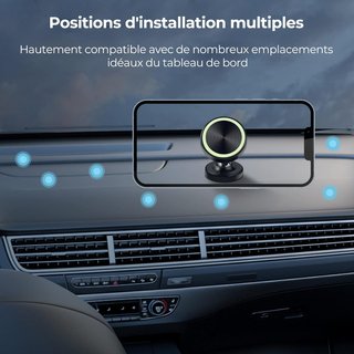 Soporte magnético para teléfono coche 360°