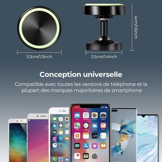 Soporte magnético para teléfono coche 360°