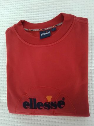 Sudadera algodón gruesa Ellesse Roja Talla M