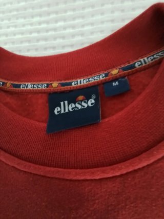 Sudadera algodón gruesa Ellesse Roja Talla M