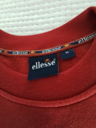 Sudadera algodón gruesa Ellesse Roja Talla M