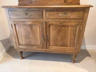 Mueble tocador de madera antiguo