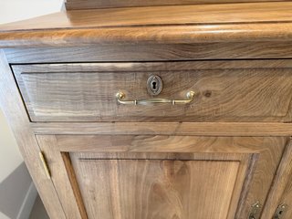 Mueble tocador de madera antiguo