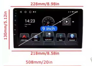 Pantalla coche Carplay Android Auto  9 pulgadas.