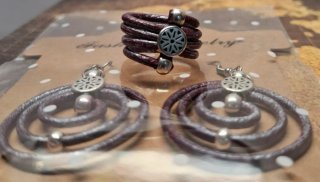 Conjunto Artesanía: Anillo y Pendientes