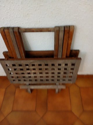 Mesa plegable madera jardín/sala
