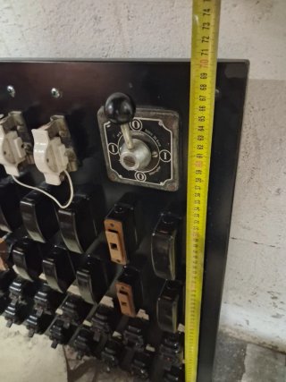 Cuadro Eléctrico Pizarra Antiguo