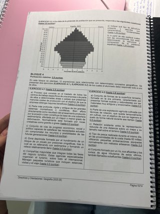 Exámenes Pau Andalucía geografía