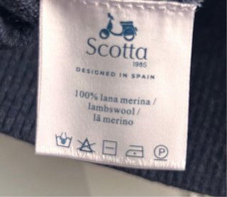 Jersey Scotta Lana Talla S Moto hombre