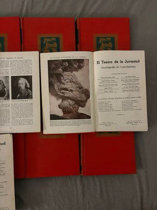Lote 17 tomos El Tesoro de la Juventud 1958