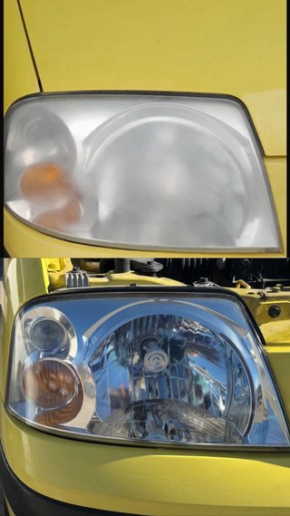 Pulido de faros de coche