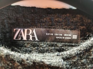 Chaqueta Zara Negra Mujer