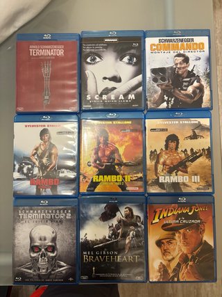 Lote 9 Películas Blu-ray Disc