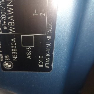 BMW Serie 3 2008 Atlantik Blau Metallic A13.