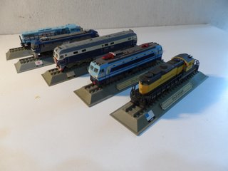 LOTE DE 5 LOCOMOTORAS SIN MOTOR ESCALA N