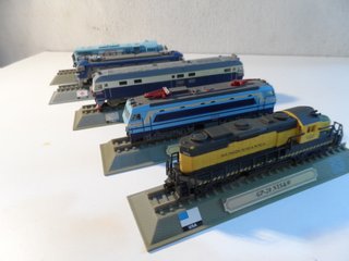 LOTE DE 5 LOCOMOTORAS SIN MOTOR ESCALA N