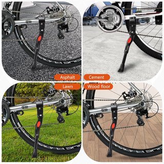 Vinabo caballete lateral bicicleta ajustable