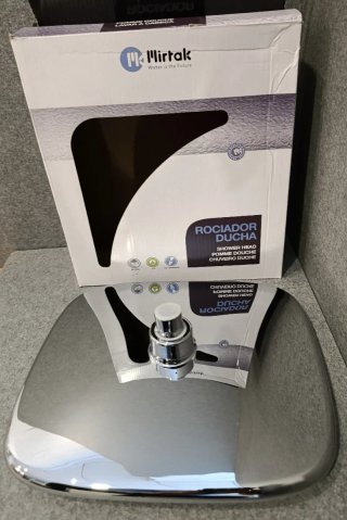 Rociador Ducha Mirtak Blanco y Plateado