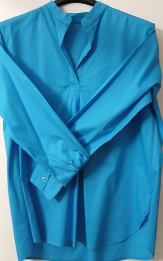Camicia donna turchese nuova taglia 46