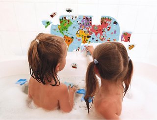- Janod puzle baño educativo geografía niños