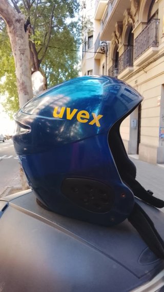 Casco de esquí Uvex azul