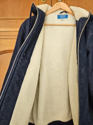 Chaqueta Adidas Denim con Forro Beige