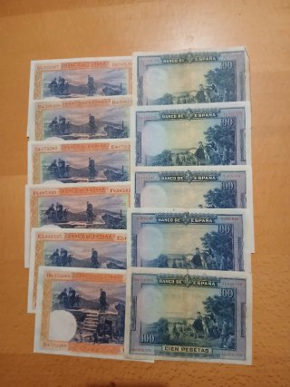 Lote 50 Billetes Españoles Pesetas..