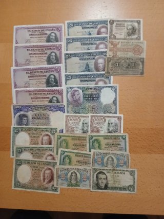 Lote 50 Billetes Españoles Pesetas..
