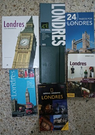 Variedad de guías turísticas de Londres