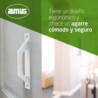 Manillón aluminio tirador puerta corredera blanco