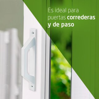 Manillón aluminio tirador puerta corredera blanco