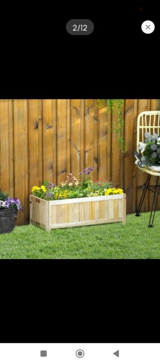 Jardinera de madera para exterior