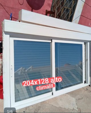 Ventana aluminio corredera 133x135 Climalit