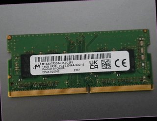 Memória RAM Micron 16GB DDR4 3200AA MTA8ATF2G64HZ