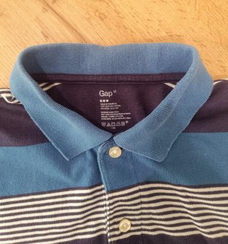 GAP Striped Polo Shirt M | Casual Vintage Style
