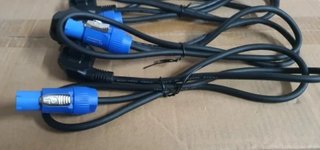 4 Cables Powercon a Schuko Macho