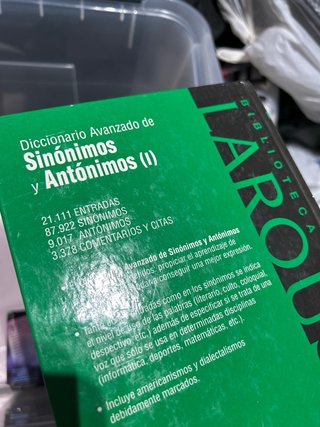 Diccionario avanzado de sinónimos y antónimos